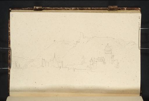 Joseph Mallord William Turner, ‘Niederlahnstein, Burg Lahneck, Oberlahnstein and the Martinsburg, Looking Downstream’ 1839