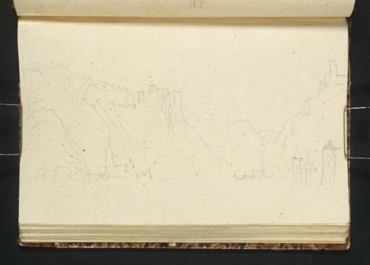 Joseph Mallord William Turner, ‘Sankt Goar, Burg Rheinfels, Sankt Goarshausen and Burg Katz, Looking Downstream’ 1839