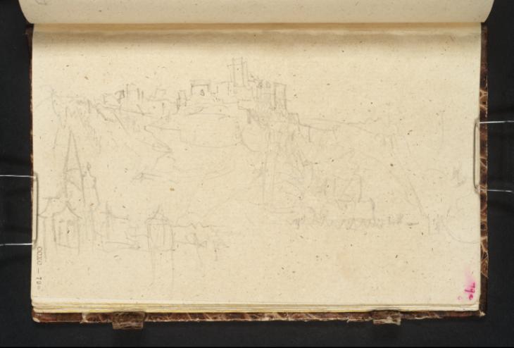 Joseph Mallord William Turner, ‘Sankt Goar and Burg Rheinfels, Looking Downstream’ 1839