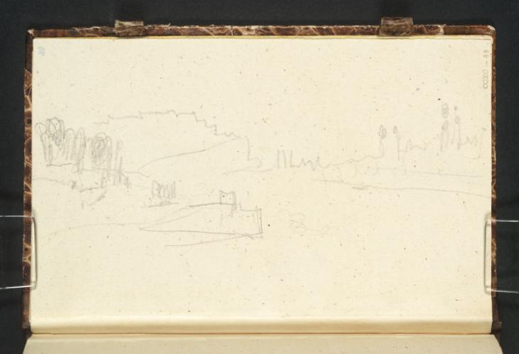 Joseph Mallord William Turner, ‘View from the Moselle Bridge at Coblenz towards Ehrenbreitstein and the Spires of Coblenz’ 1839