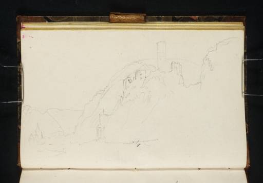 Joseph Mallord William Turner, ‘Burgen and Burg Bischofstein, Looking Upstream’ 1839