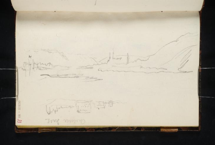 Joseph Mallord William Turner, ‘Güls, Looking Upstream; A Riverside Castle’ 1839