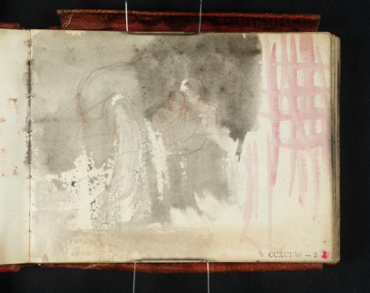 Joseph Mallord William Turner, ‘A Curtained Bed, with a Man and Woman Embracing’ c.1834-6
