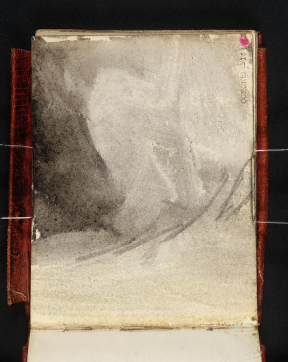 Joseph Mallord William Turner, ‘?A Curtained Bed, with a Figure or Figures Reclining’ c.1834-6