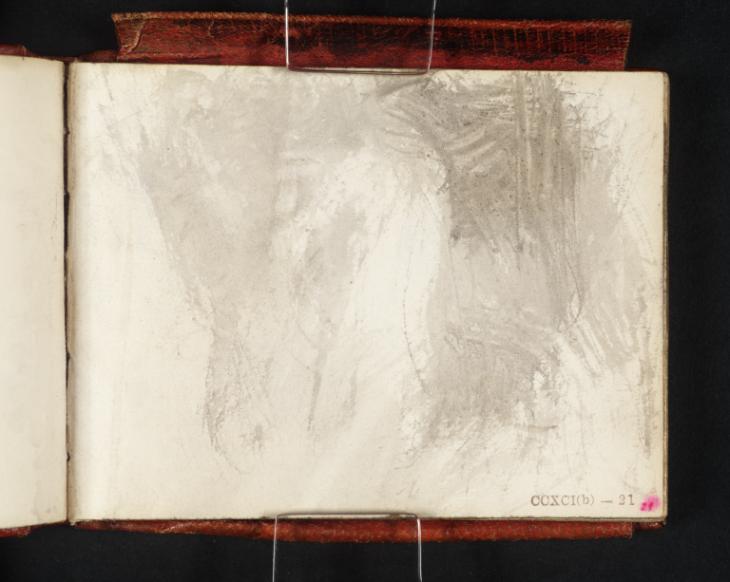 Joseph Mallord William Turner, ‘A Dark Interior or Curtained Bed, ?with a Standing Figure’ c.1834-6