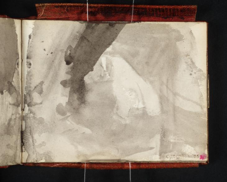 Joseph Mallord William Turner, ‘?A Dark Interior or Curtained Bed, with a Figure or Figures’ c.1834-6