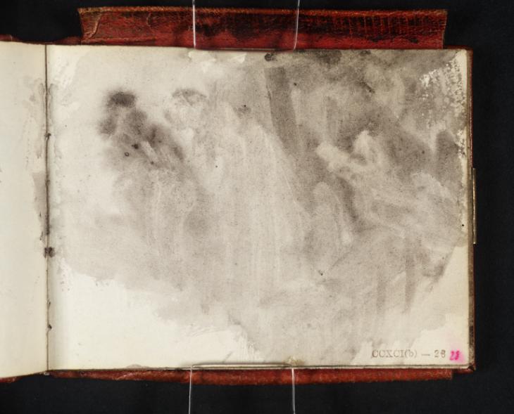 Joseph Mallord William Turner, ‘?A Dark Interior, with Figures’ c.1834-6