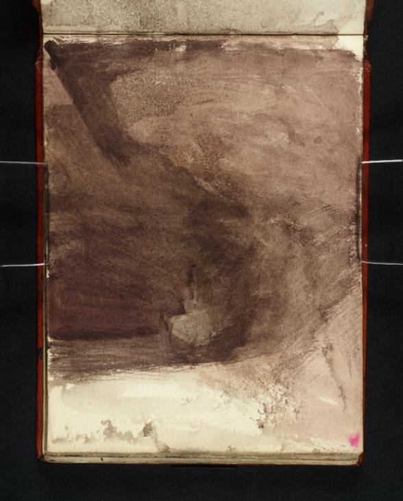 Joseph Mallord William Turner, ‘A Dark Interior, with a Figure or Figures’ c.1834-6