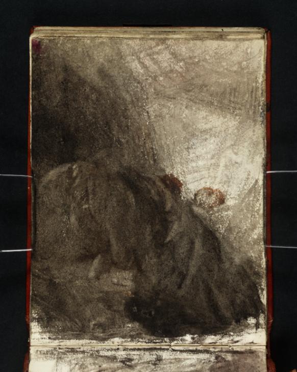 Joseph Mallord William Turner, ‘A Curtained Bed, with a Figure or Figures under the Covers’ c.1834-6