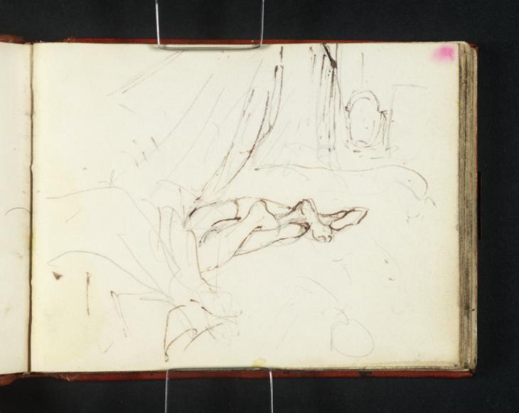 Joseph Mallord William Turner, ‘A Curtained Bed, with the Entwined Legs and Feet of a Man and Woman’ c.1834-6