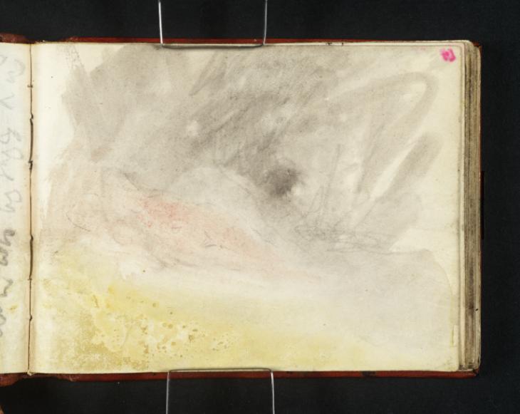 Joseph Mallord William Turner, ‘?A Curtained Bed, with a Naked Woman Reclining on her Side’ c.1834-6