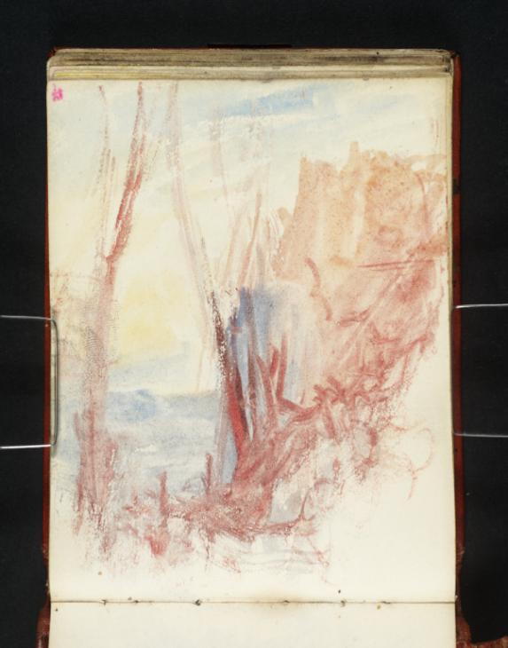 Joseph Mallord William Turner, ‘A Wooded Rocky Landscape: ?Study for 'Mercury and Argus' or Thomas Campbell's 'Poems'’ c.1834-6