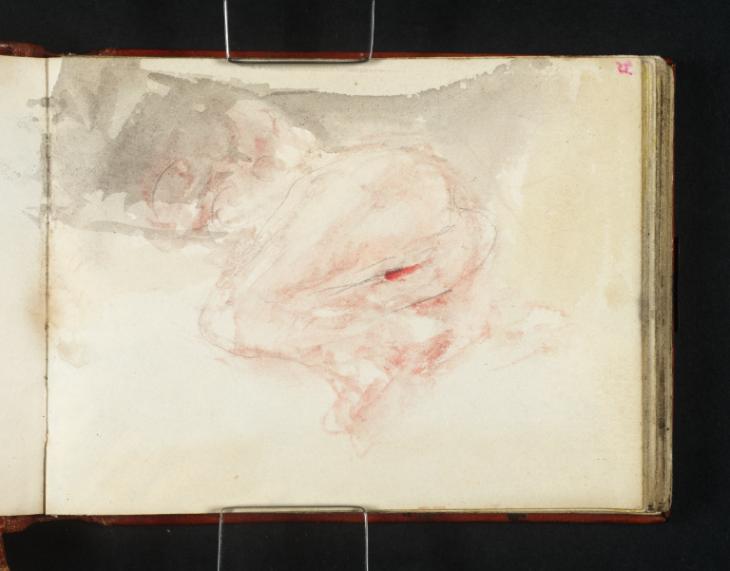 Joseph Mallord William Turner, ‘A Reclining Nude with her Arms behind her Head’ c.1834-6