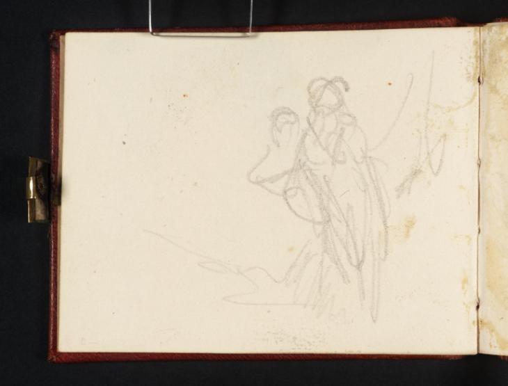 Joseph Mallord William Turner, ‘Figures ?Embracing or Undressing, Perhaps beside a Curtained Bed’ c.1834-6
