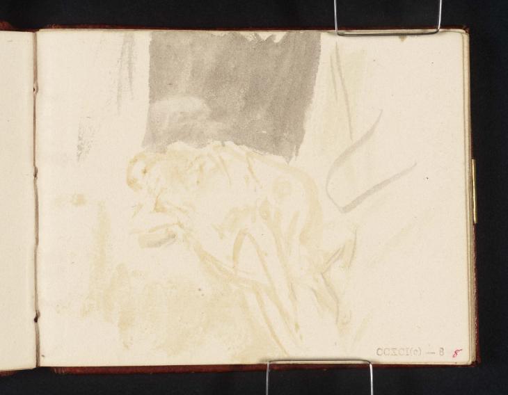 Joseph Mallord William Turner, ‘A Curtained Bed, with a Naked Man and Woman Embracing’ c.1834-6
