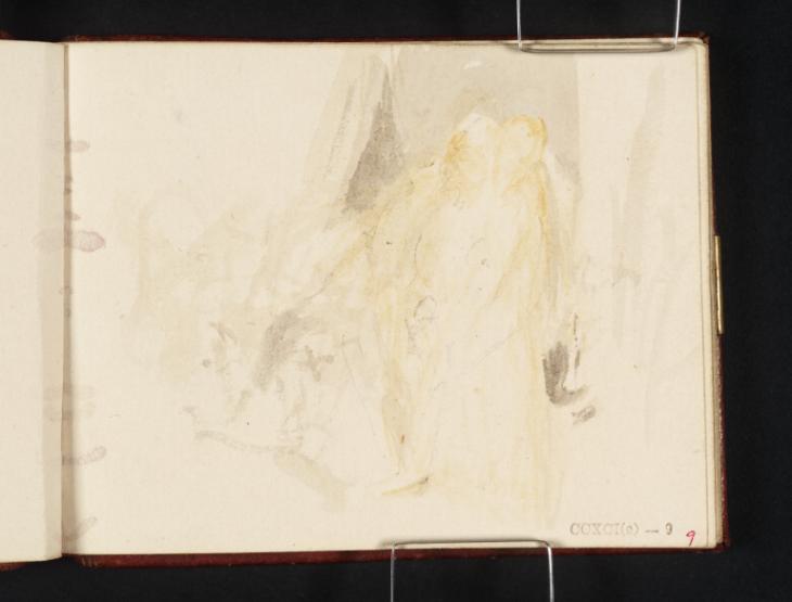 Joseph Mallord William Turner, ‘A Curtained Bed, with a Naked Man and Woman Embracing’ c.1834-6