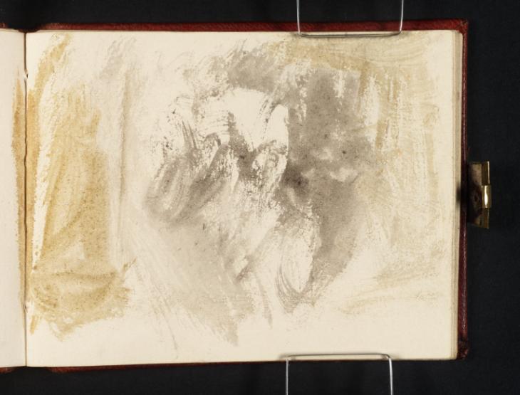 Joseph Mallord William Turner, ‘?A Curtained Bed, with Figures’ c.1834-6