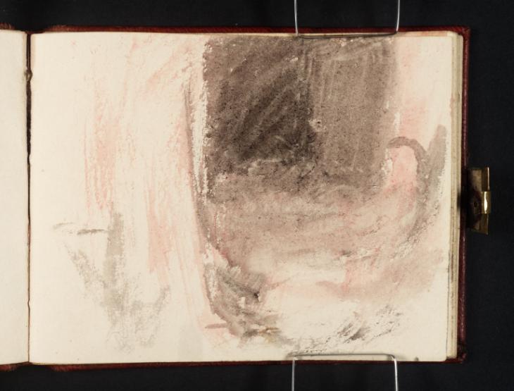 Joseph Mallord William Turner, ‘A Curtained Bed, ?with a Figure or Figures’ c.1834-6