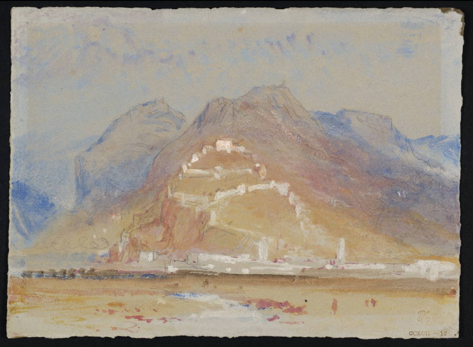 Mountain Scene, with Castle on Rock