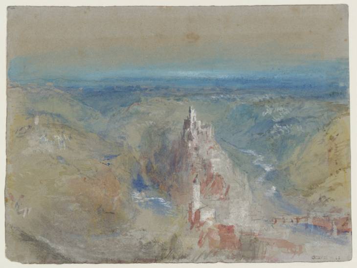 Joseph Mallord William Turner, ‘Hals and Burg Hals above the River Ilz, from the South’ 1840