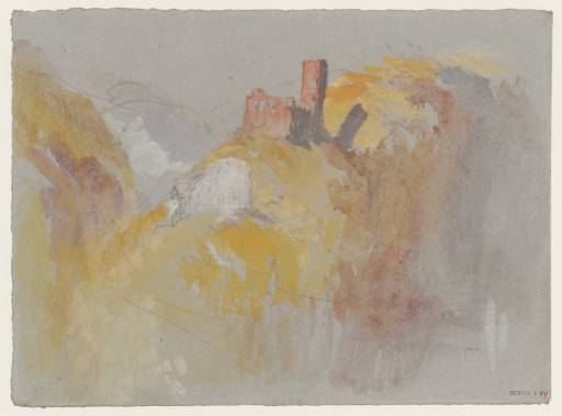 Joseph Mallord William Turner, ‘Burg Bischofstein above the River Mosel’ 1840