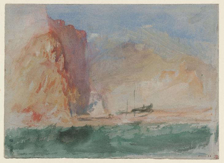 Joseph Mallord William Turner, ‘Coastal Terrain, ?near Genoa’ c.1834