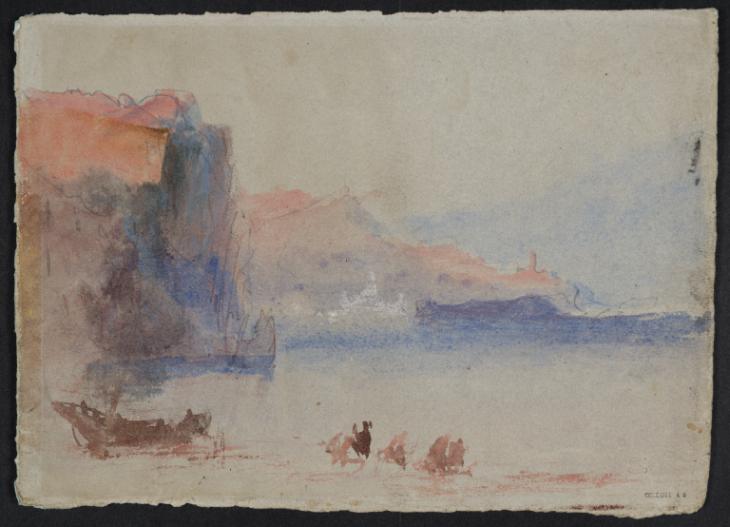 Joseph Mallord William Turner, ‘Coastal Terrain, ?South of France or Italy’ c.1834