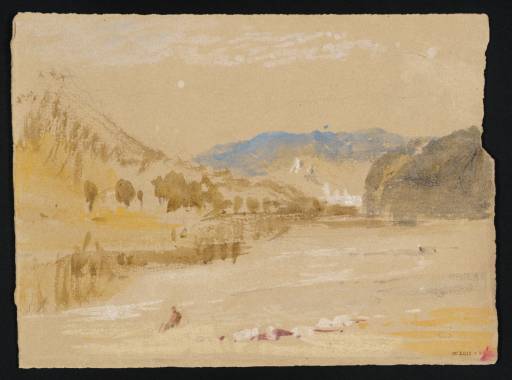 Joseph Mallord William Turner, ‘River Scene, with High Banks’ c.1839