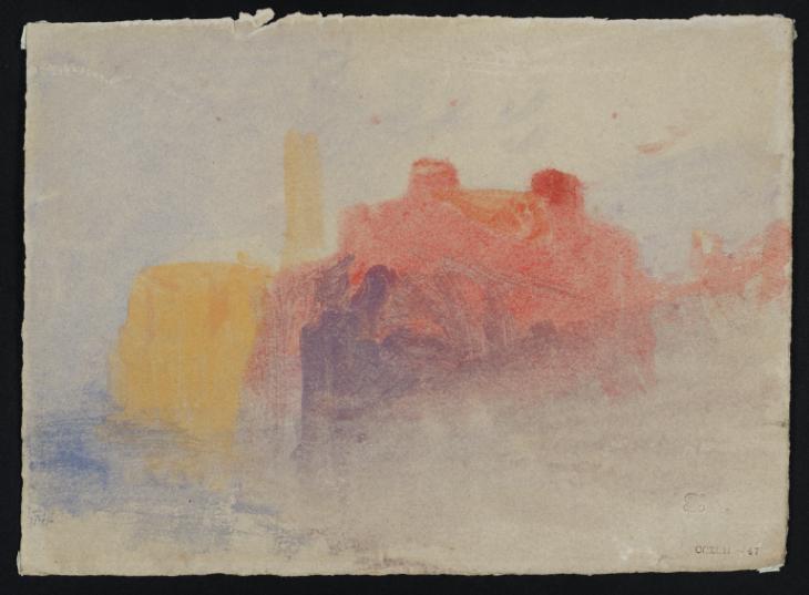 Joseph Mallord William Turner, ‘Waterside Buildings, ?South of France or Italy’ c.1834