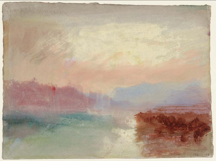 Joseph Mallord William Turner, ‘Waterside Terrain, ?South of France or Italy’ c.1828