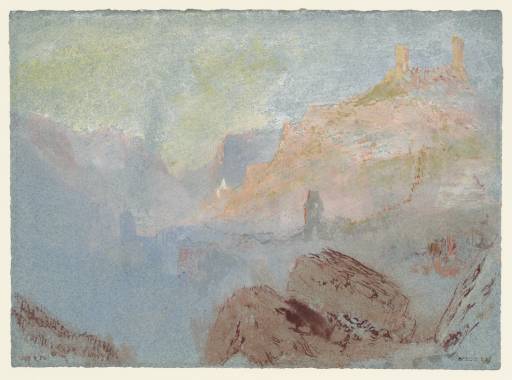 Joseph Mallord William Turner, ‘Alken and Burg Thurandt from the South’ c.1839