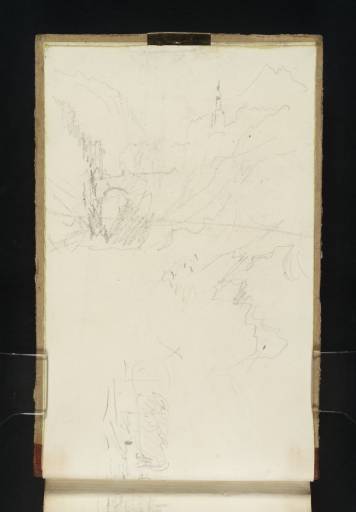 Joseph Mallord William Turner, ‘Two Sketches: Ramparts at St Omer; Bridge and Church at St Gervais’ 1836