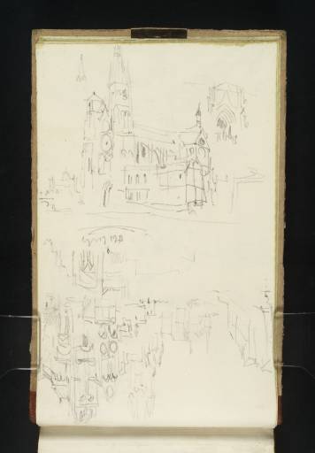 Joseph Mallord William Turner, ‘Two Sketches of the Church of Notre Dame en Vaux at Châlons-en-Champagne’ 1836
