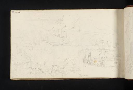 Joseph Mallord William Turner, ‘Four Sketches: The North Entrance to Vitry-le-François; Two Sketches of Leverogne in the Val d'Aosta; Aosta from the North-East’ 1836