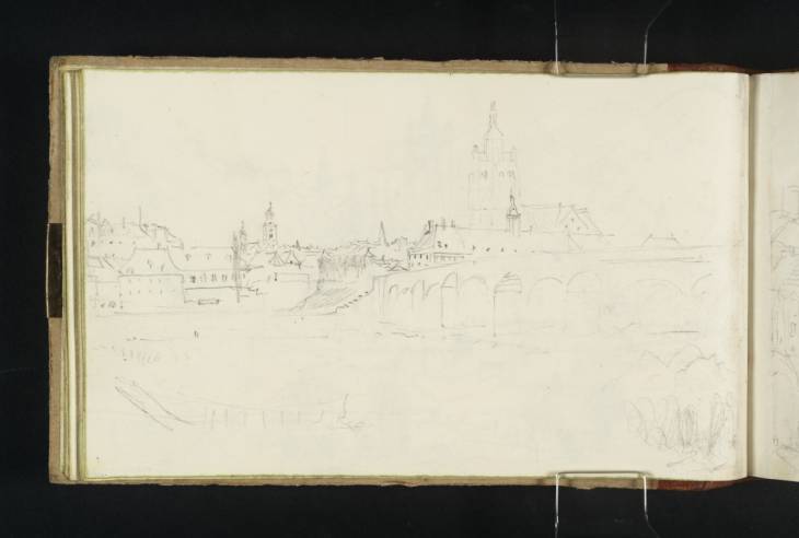 Joseph Mallord William Turner, ‘Two Sketches: Dole, the Church of Notre Dame, with the Pont sur le Doubs; Aosta’ 1836