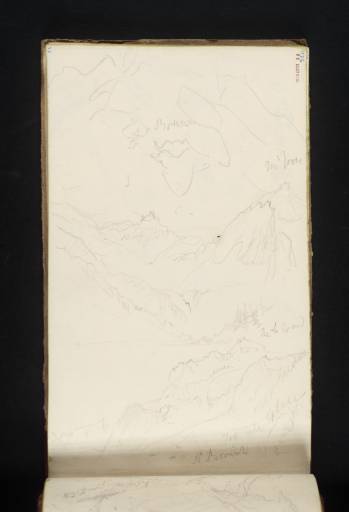 Joseph Mallord William Turner, ‘Three Sketches: The Glacier des Bossons near Chamonix; Going up to the Col du Bonhomme, and the Tré La Tête Glacier from Nant Bourant’ 1836