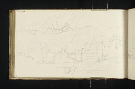 Joseph Mallord William Turner, ‘Two Sketches of Villeneuve at the Head of Lake Geneva, Looking towards Chillon’ 1836