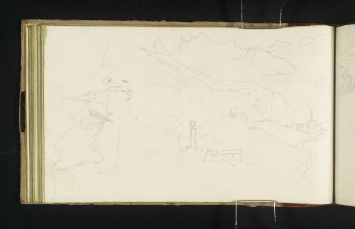 Joseph Mallord William Turner, ‘Four Sketches at the Head of Lake Geneva near Chillon, Villeneuve and Montreux’ 1836