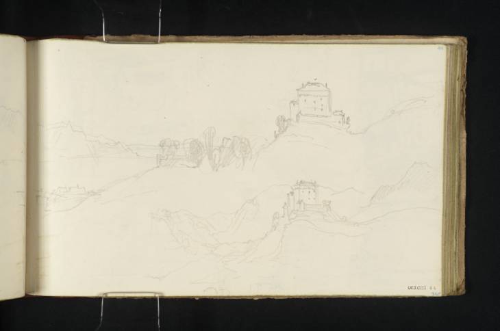 Joseph Mallord William Turner, ‘Two Sketches of the Castle of Chatelard above Clarens’ 1836
