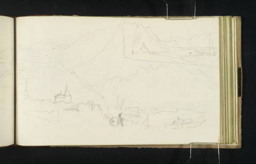 Joseph Mallord William Turner, ‘Three Sketches: Two of Villeneuve Looking South to the Dents du Midi, and Part of Geneva from the Junction of the Rivers Rhône and Arve’ 1836