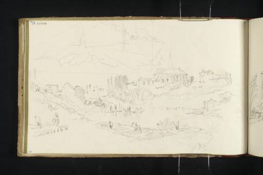 Joseph Mallord William Turner, ‘Two Sketches: St Dizier from the East, Looking along the River Marne; View from a Cross on a High Mountain Pass,?the Col du Bonhomme’ 1836