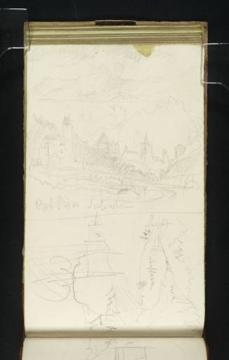 Joseph Mallord William Turner, ‘Four Sketches: Arras; Storm in the ?Arve Valley; From above Sallanches; and From Pré St Didier in the Val d'Aosta’ 1836