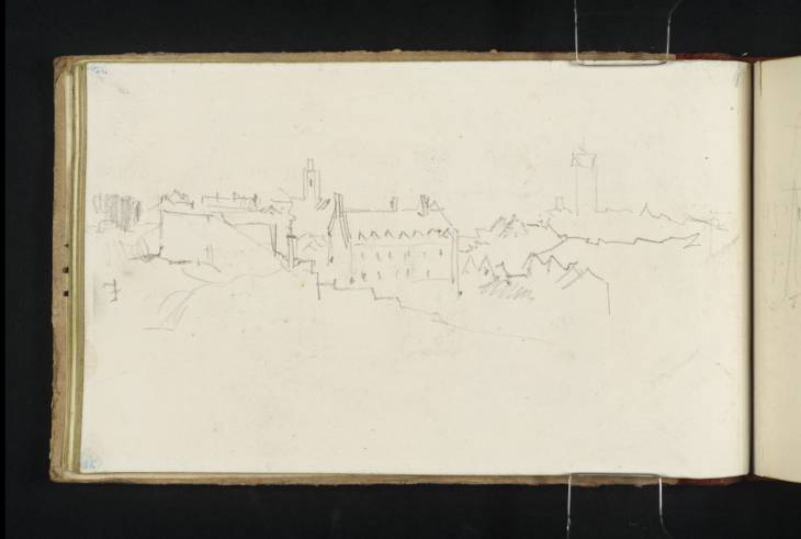 Joseph Mallord William Turner, ‘?Bethune from the Ramparts, Barracks in the Foreground’ 1836