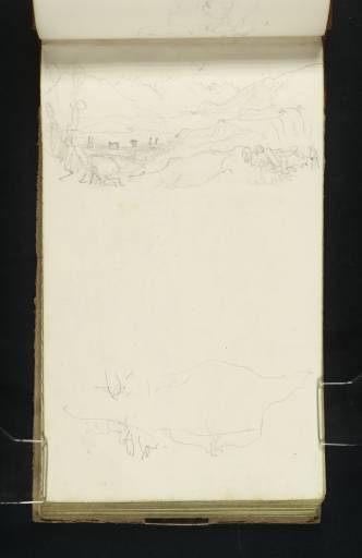 Joseph Mallord William Turner, ‘Two Sketches: Aosta, Looking up the Valley;?Alpine Scene’ 1836