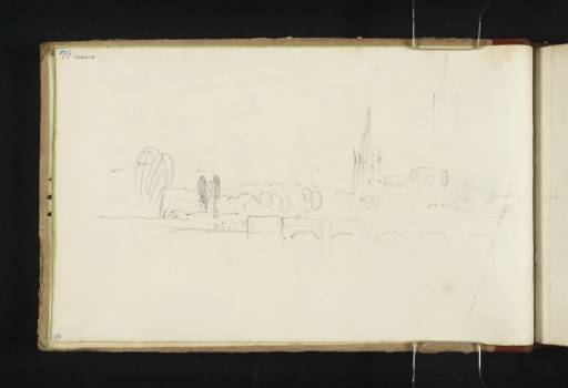 Joseph Mallord William Turner, ‘Stratford-upon-Avon; Holy Trinity Church Looking over the Bridge’ 1833