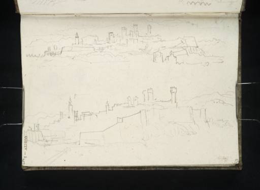 Joseph Mallord William Turner, ‘Two Sketches of Ivrea from the East’ 1836