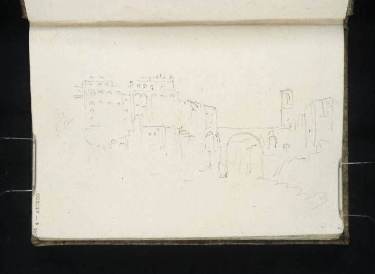 Joseph Mallord William Turner, ‘The Bridge at Ivrea, from Upstream on the River Doire’ 1836