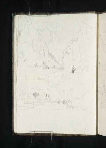 Joseph Mallord William Turner, ‘Two Sketches: The Croix des Têtes above St Martin-de-la-Porte and St Martin de Maurienne from Below’ 1836