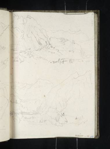 Joseph Mallord William Turner, ‘Two Sketches near St Martin in the Maurienne Valley’ 1836