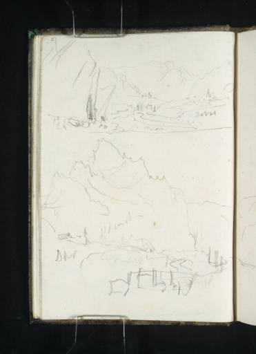 Joseph Mallord William Turner, ‘Two Sketches in the Maurienne Valley near ?St Julien Mont Denis’ 1836